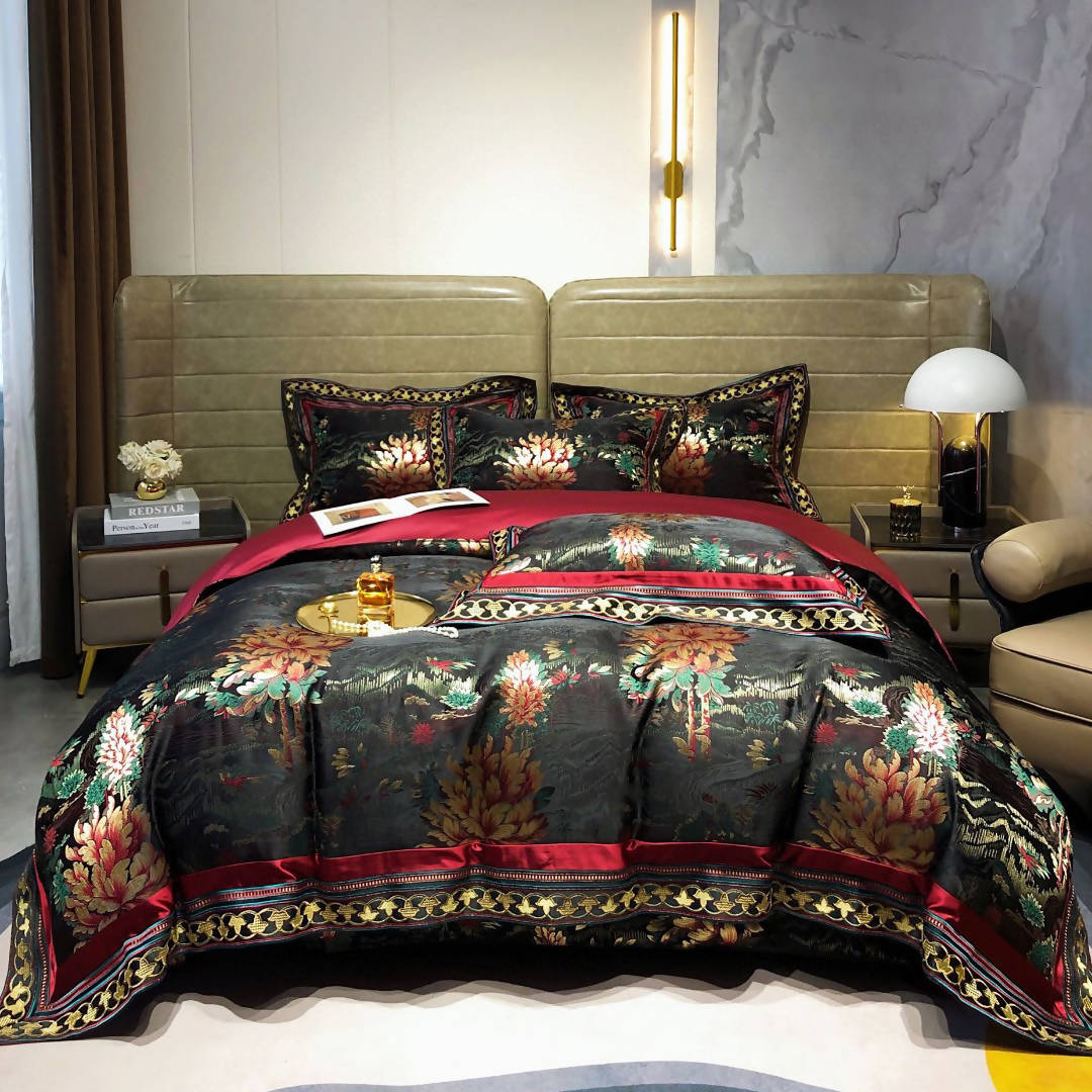 Oriental Jacquard Luxury Bedding Set (Egyptian Cotton)