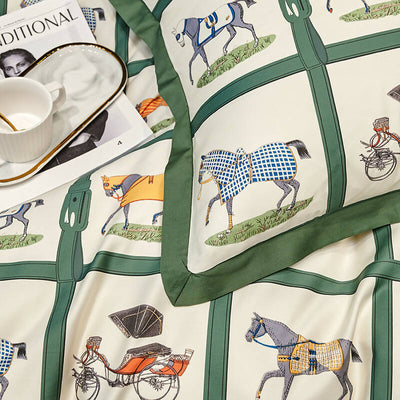 Horse Beauty Luxury 100% Egyptian Cotton High-end Bedding Set