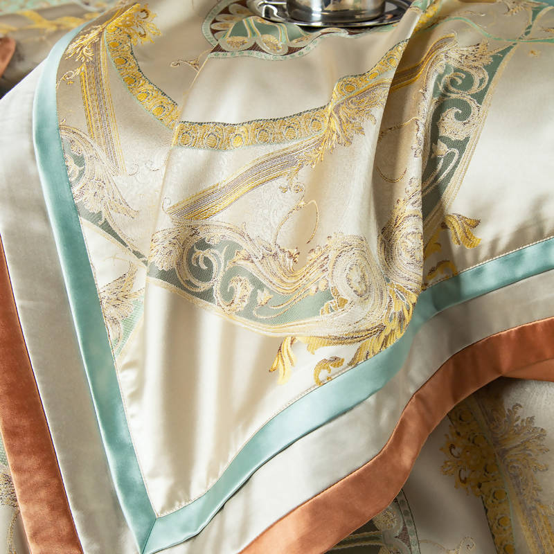 Riccardo Luxury Baroque Style Palace Villa Cotton Bedding Set