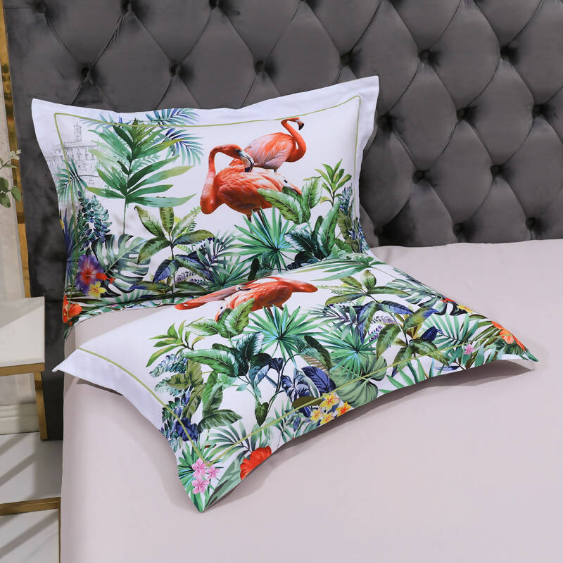 Ricciarda Flamingo 100% Cotton Digital Printing Bedding Set