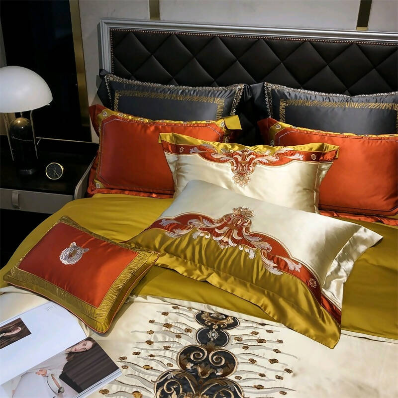 Oriental Jacquard Luxury Bedding Set (Egyptian Cotton)