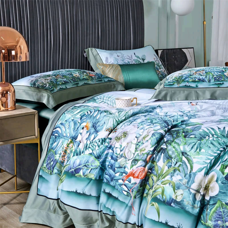 Beatrice High-end Luxury Pure Cotton Digital Printing Bedding Set