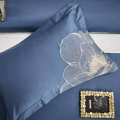 Jameela Luxury Embroidery Cotton Duvet Cover Set