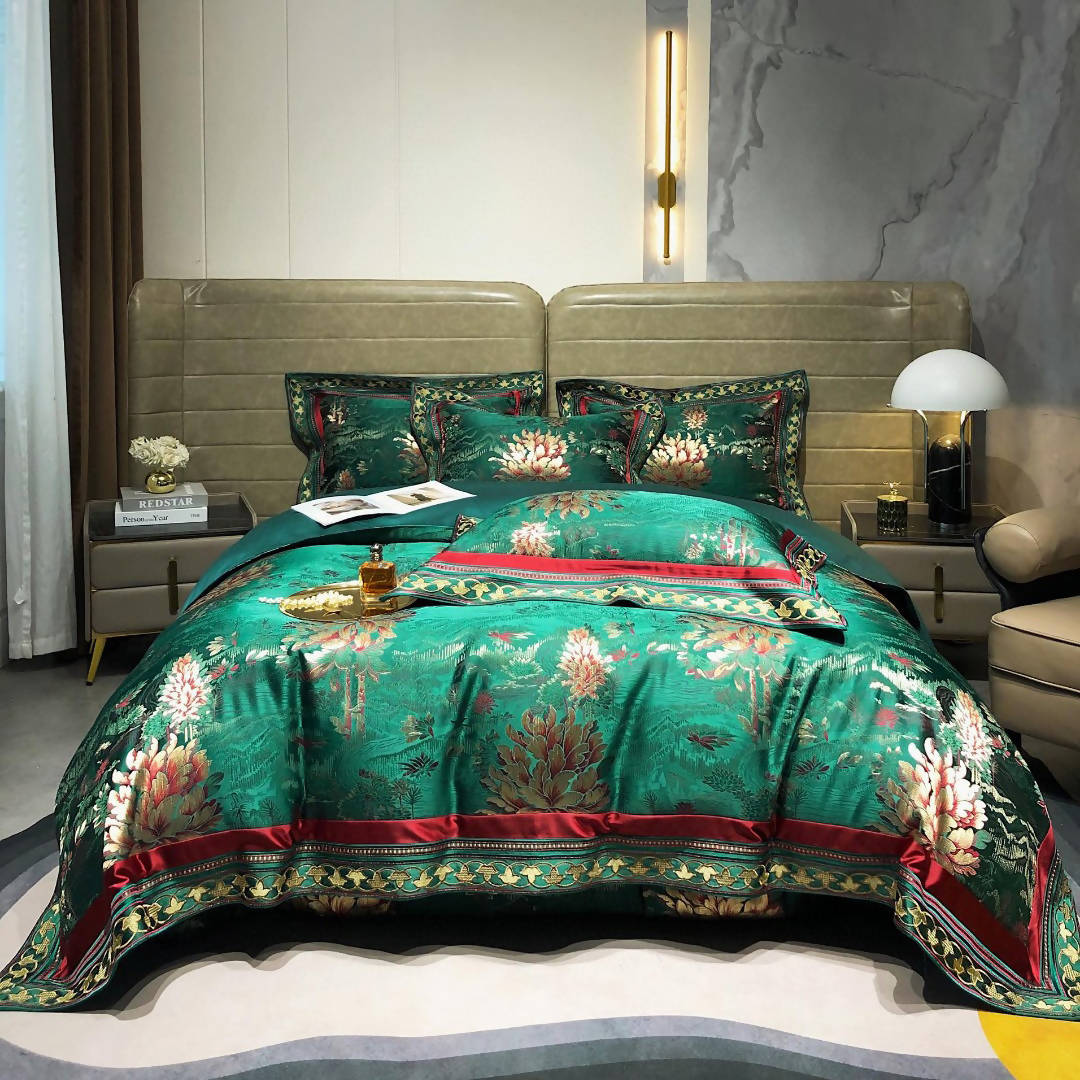 Bianca Forest Cotton Jacquard Luxury Bedding Set