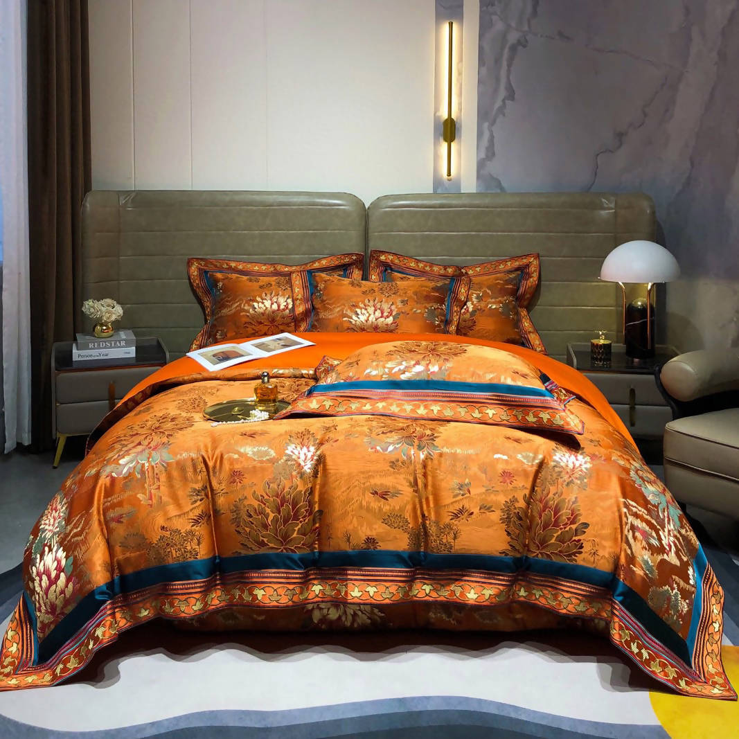 Bianca Forest Cotton Jacquard Luxury Bedding Set
