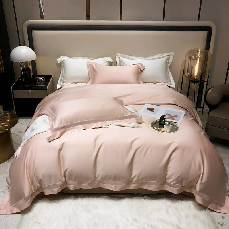 Elvio 100% Cotton Embroidery Elegant Luxury Bedding Set