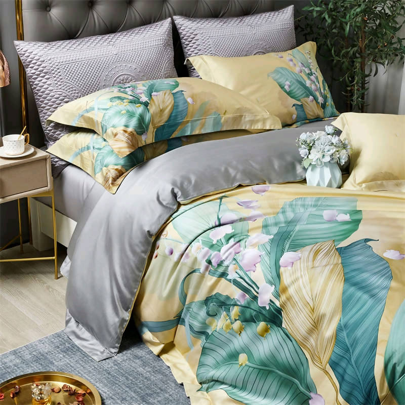 Beatrice High-end Luxury Pure Cotton Digital Printing Bedding Set