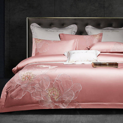 Jameela Luxury Embroidery Cotton Duvet Cover Set