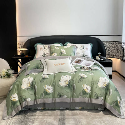 Rosalia Flower Luxury 100% Egyptian Cotton High-end Bedding Set
