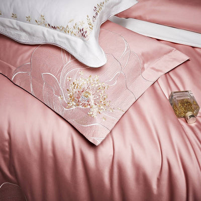 Jameela Luxury Embroidery Cotton Duvet Cover Set