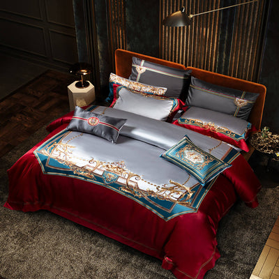 Daniela Palace Villa Embroidery Luxury Bedding Set