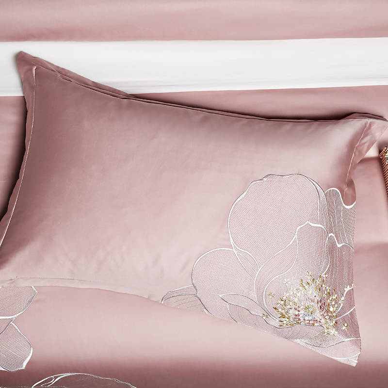 Jameela Luxury Embroidery Cotton Duvet Cover Set