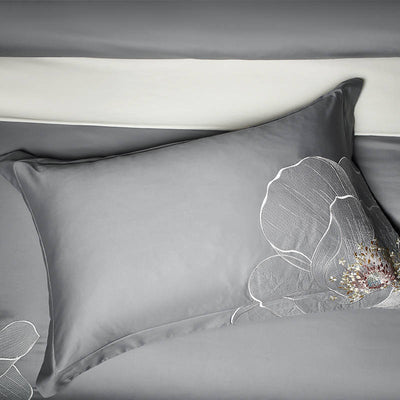 Jameela Luxury Embroidery Cotton Duvet Cover Set